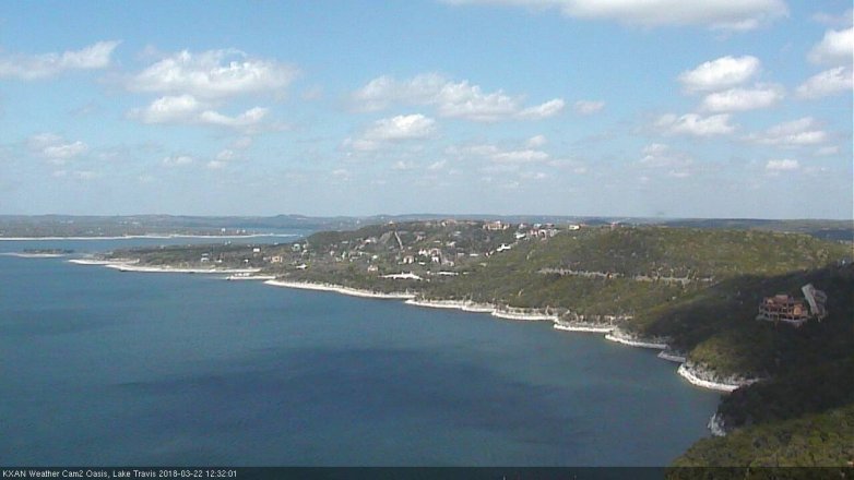 Lake Travis webcam, March 22, 2018 11:45 AM CT