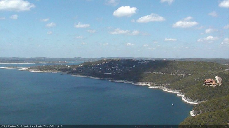 Lake Travis webcam, March 22, 2018 12:25 PM CT