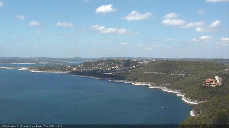Lake Travis webcam, March 22, 2018 12:30 PM CT