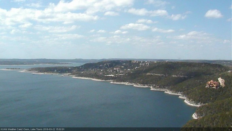 Lake Travis webcam, March 22, 2018 2:30 PM CT