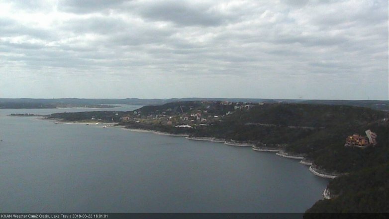 Lake Travis webcam, March 22, 2018 3:10 PM CT