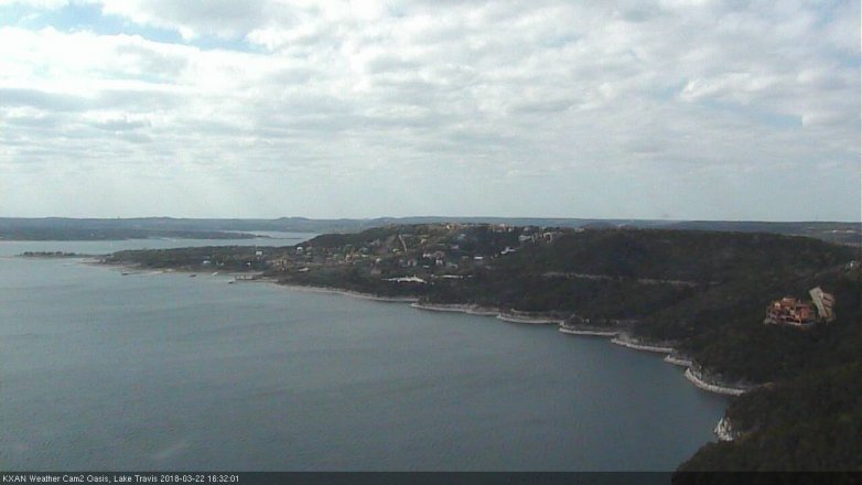 Lake Travis webcam, March 22, 2018 3:45 PM CT