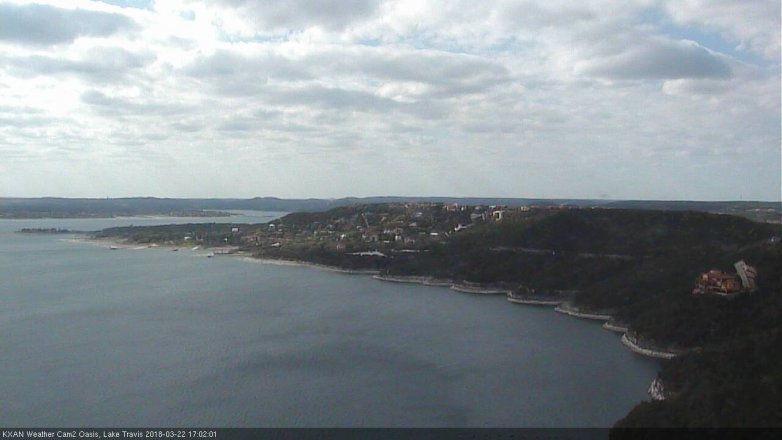 Lake Travis webcam, March 22, 2018 4:30 PM CT