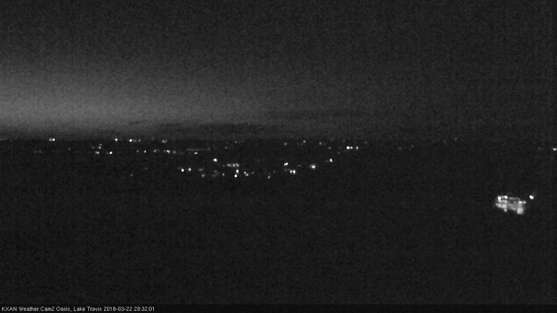 Lake Travis webcam, March 22, 2018 7:40 PM CT