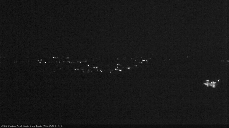 Lake Travis webcam, March 22, 2018 8:35 PM CT