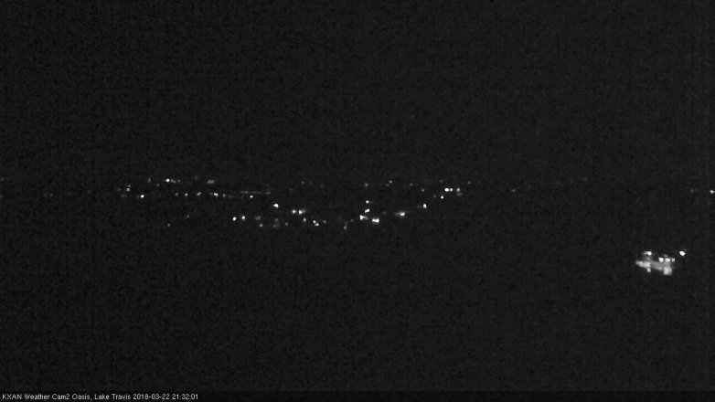 Lake Travis webcam, March 22, 2018 8:50 PM CT