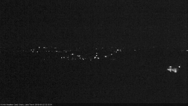 Lake Travis webcam, March 22, 2018 9:35 PM CT