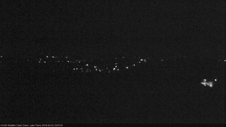 Lake Travis webcam, March 22, 2018 10:25 PM CT