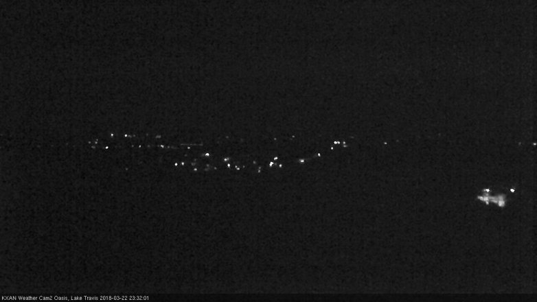 Lake Travis webcam, March 22, 2018 10:50 PM CT