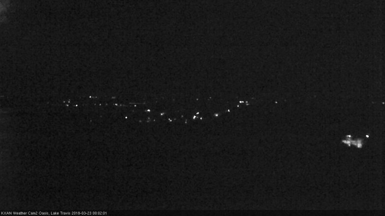 Lake Travis webcam, March 22, 2018 11:15 PM CT