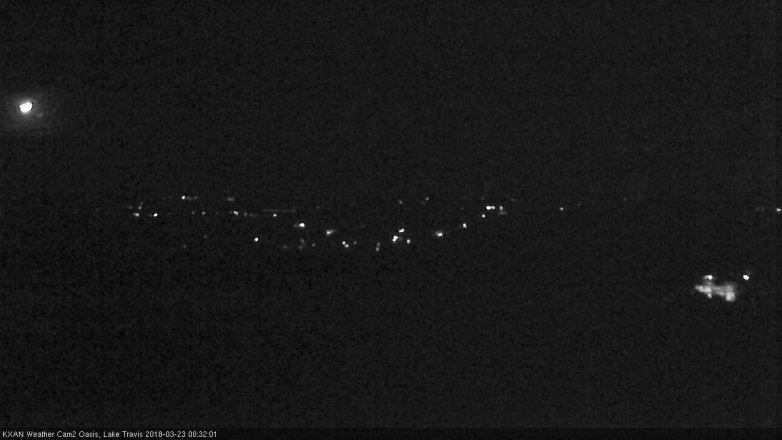 Lake Travis webcam, March 22, 2018 12:00 AM CT