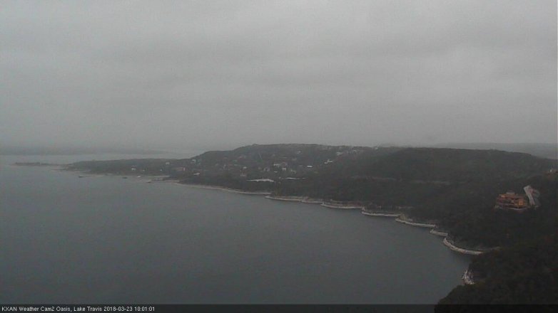 Lake Travis webcam, March 23, 2018 9:10 AM CT