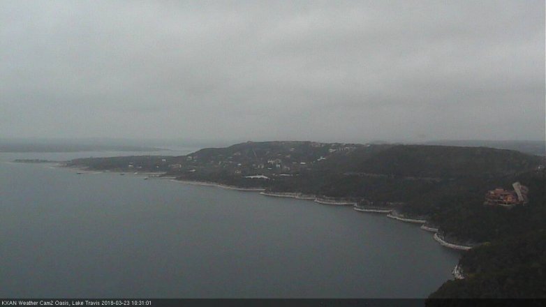 Lake Travis webcam, March 23, 2018 9:45 AM CT