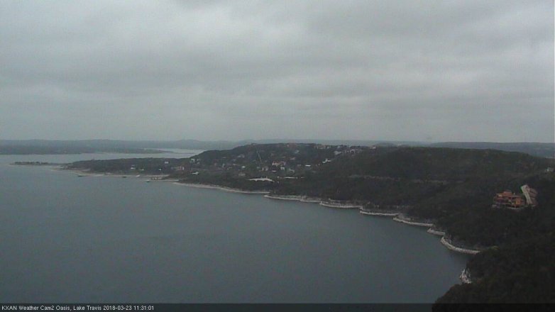 Lake Travis webcam, March 23, 2018 10:35 AM CT