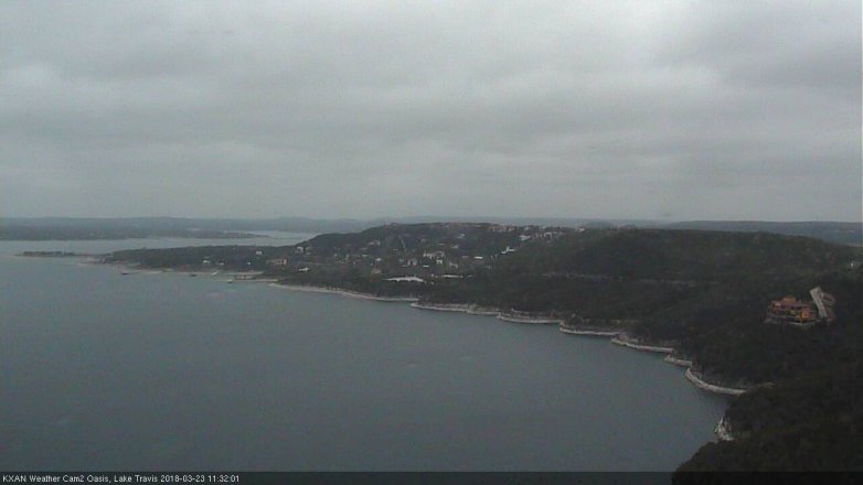 Lake Travis webcam, March 23, 2018 10:45 AM CT