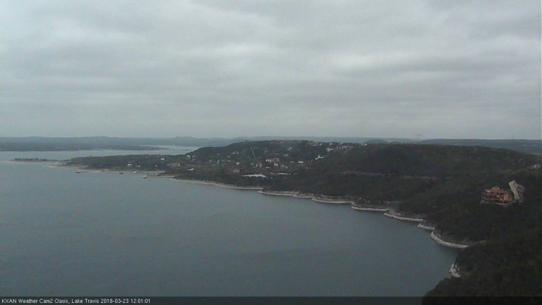 Lake Travis webcam, March 23, 2018 11:25 AM CT