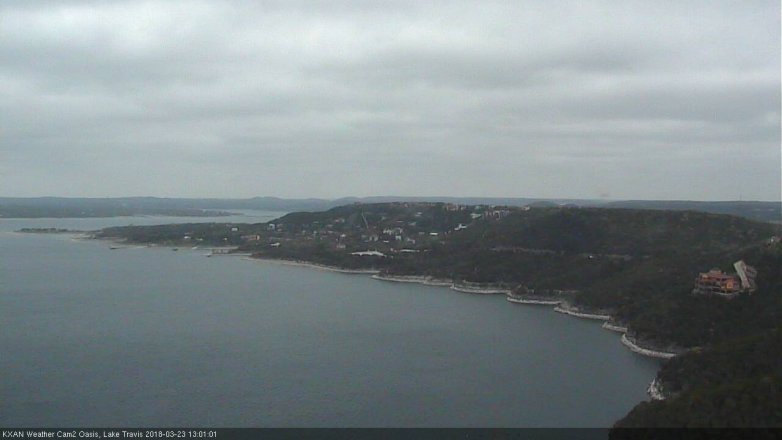 Lake Travis webcam, March 23, 2018 12:15 PM CT