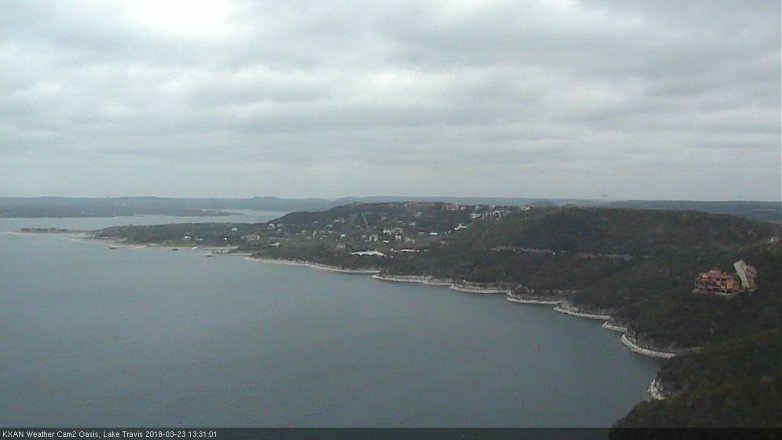 Lake Travis webcam, March 23, 2018 12:40 PM CT