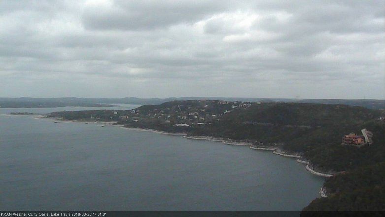 Lake Travis webcam, March 23, 2018 1:15 PM CT