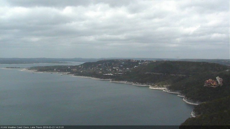 Lake Travis webcam, March 23, 2018 1:50 PM CT