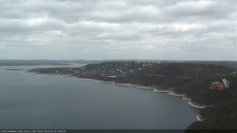 Lake Travis webcam, March 23, 2018 2:30 PM CT