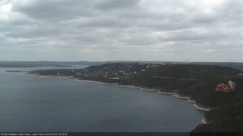 Lake Travis webcam, March 23, 2018 2:50 PM CT