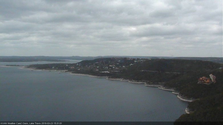 Lake Travis webcam, March 23, 2018 3:00 PM CT