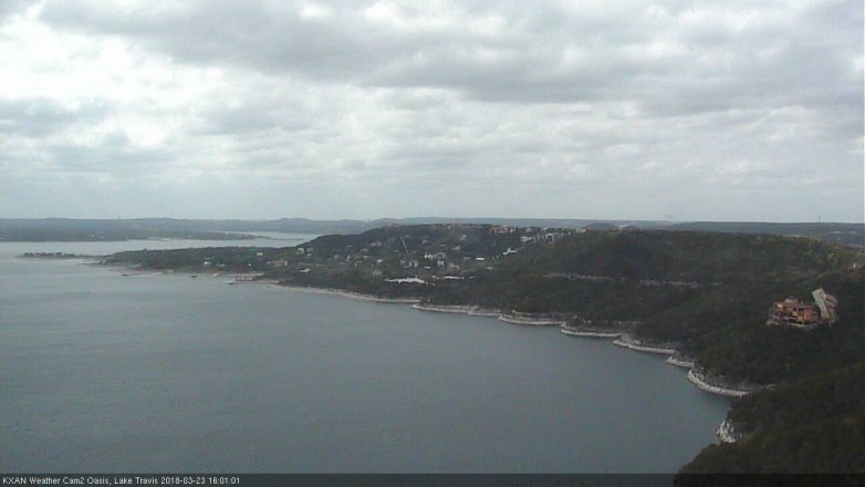 Lake Travis webcam, March 23, 2018 3:15 PM CT