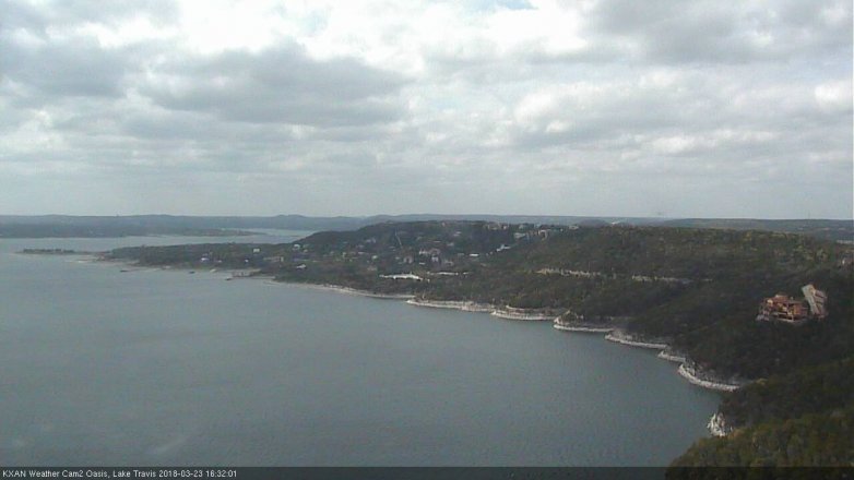 Lake Travis webcam, March 23, 2018 3:35 PM CT