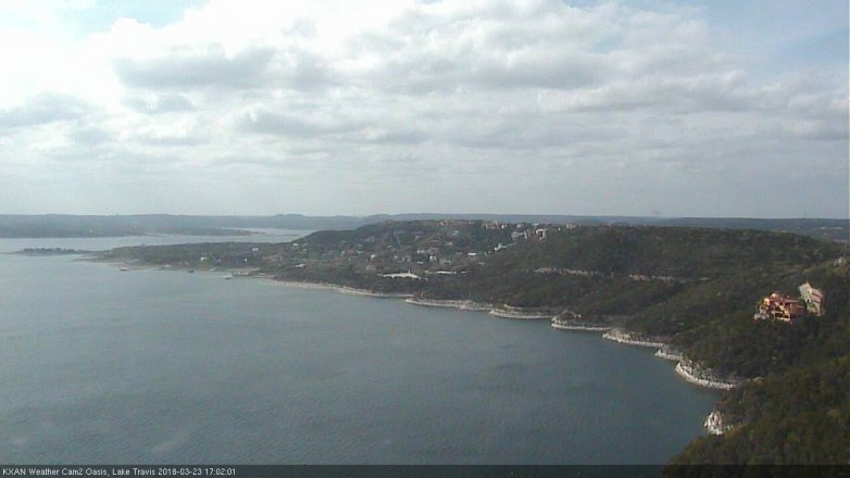 Lake Travis webcam, March 23, 2018 4:05 PM CT