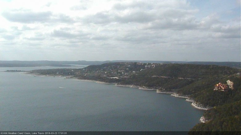 Lake Travis webcam, March 23, 2018 4:25 PM CT
