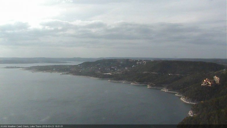 Lake Travis webcam, March 23, 2018 5:10 PM CT