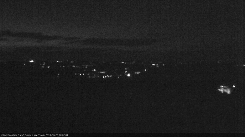 Lake Travis webcam, March 23, 2018 7:50 PM CT
