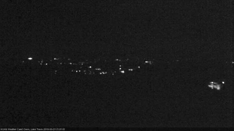 Lake Travis webcam, March 23, 2018 8:05 PM CT