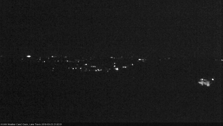 Lake Travis webcam, March 23, 2018 8:30 PM CT