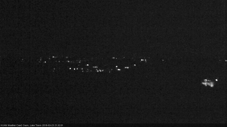 Lake Travis webcam, March 23, 2018 8:45 PM CT
