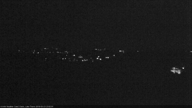 Lake Travis webcam, March 23, 2018 10:20 PM CT
