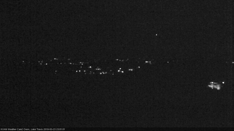 Lake Travis webcam, March 23, 2018 10:25 PM CT