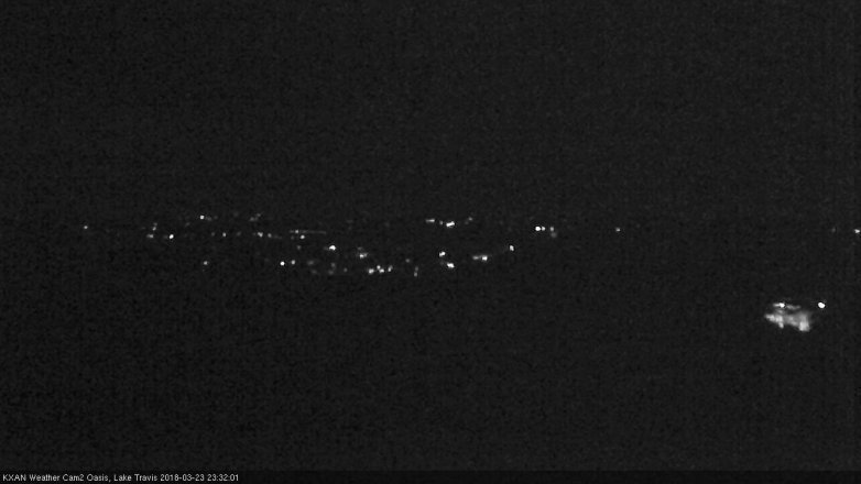 Lake Travis webcam, March 23, 2018 10:50 PM CT