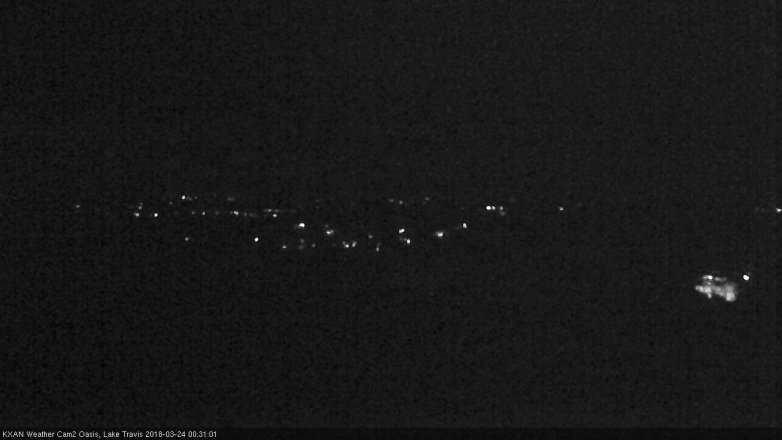 Lake Travis webcam, March 23, 2018 11:40 PM CT