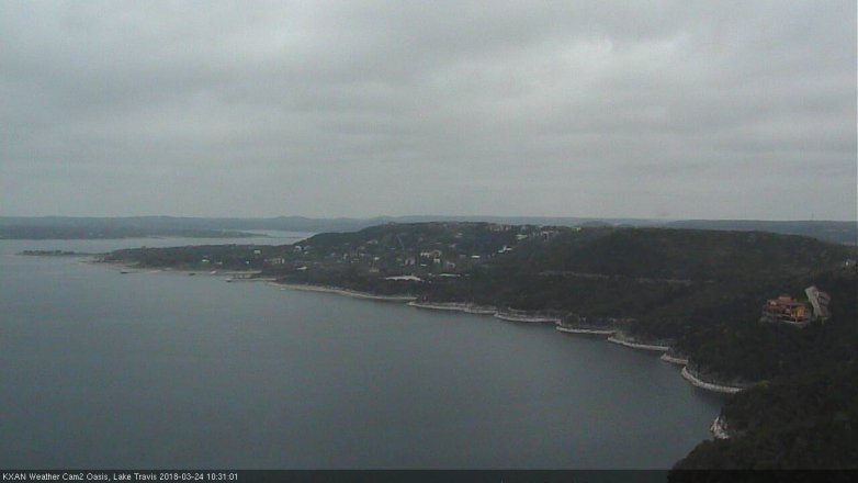 Lake Travis webcam, March 24, 2018 9:55 AM CT