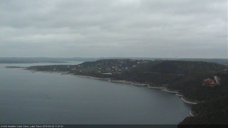 Lake Travis webcam, March 24, 2018 10:25 AM CT