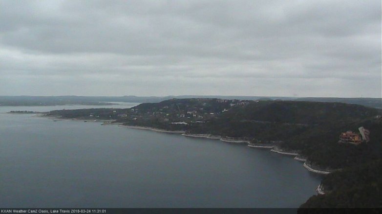 Lake Travis webcam, March 24, 2018 10:35 AM CT
