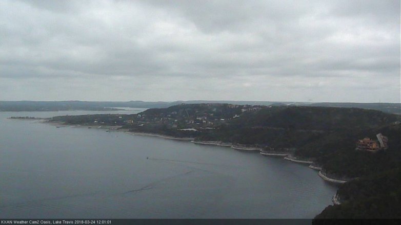 Lake Travis webcam, March 24, 2018 11:15 AM CT