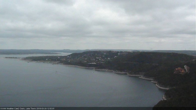 Lake Travis webcam, March 24, 2018 11:20 AM CT