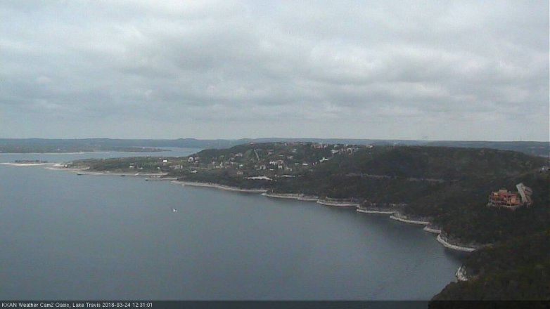 Lake Travis webcam, March 24, 2018 11:50 AM CT