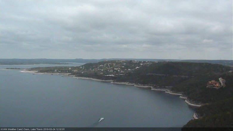 Lake Travis webcam, March 24, 2018 12:00 PM CT