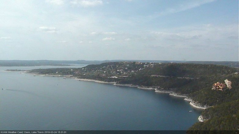 Lake Travis webcam, March 24, 2018 2:35 PM CT