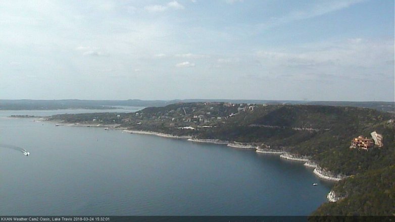 Lake Travis webcam, March 24, 2018 2:50 PM CT