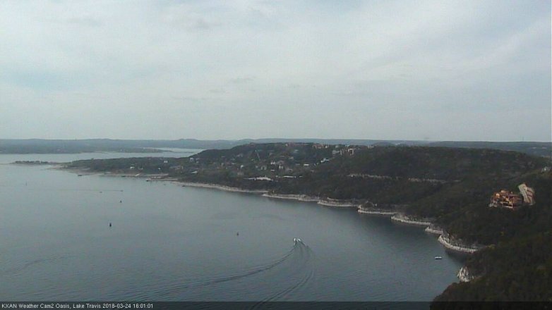 Lake Travis webcam, March 24, 2018 3:15 PM CT